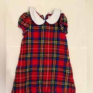 CPC Red Plaid Wool Tartan Dress